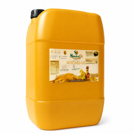 Shaukat Oil Mills pure mustard oil 30 litre tin – cold pressed, wholesale/bulk pack