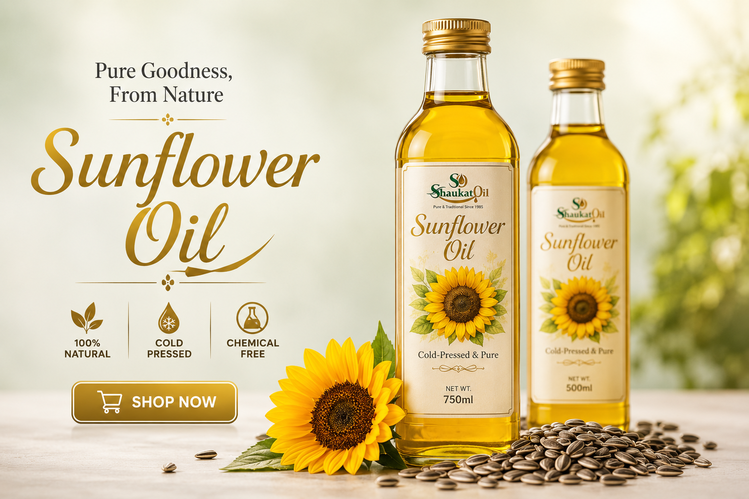 Pure sunflower oil for cooking in Pakistan